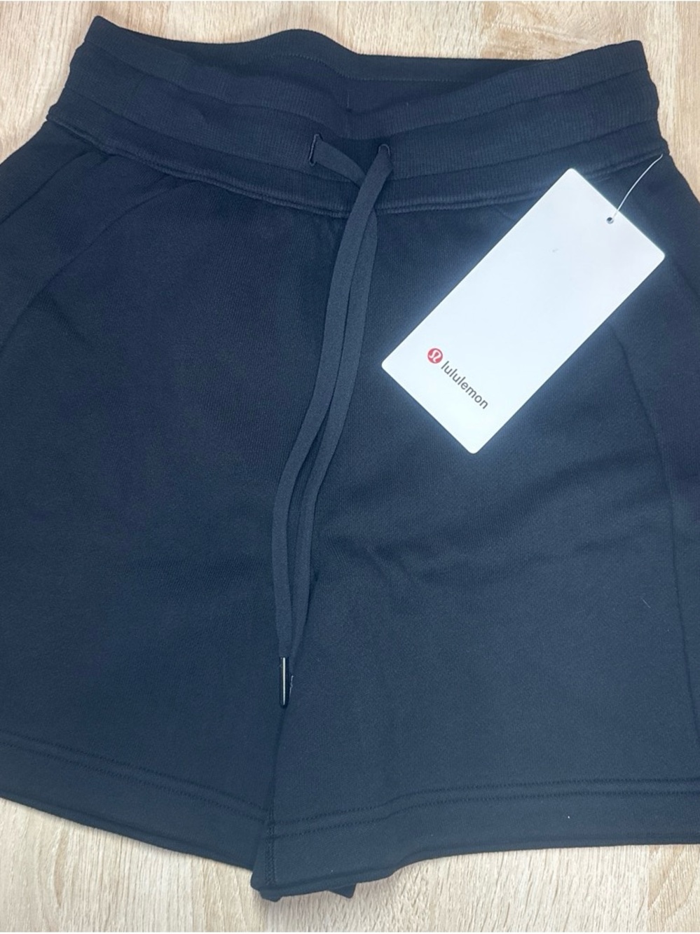 lululemon athletica Black Drawstring Waist Athletic Shorts